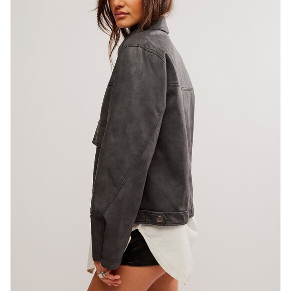 We the Free Blair Vegan Leather Jacket *NEW WITH TAGS* - Picture 2 of 12